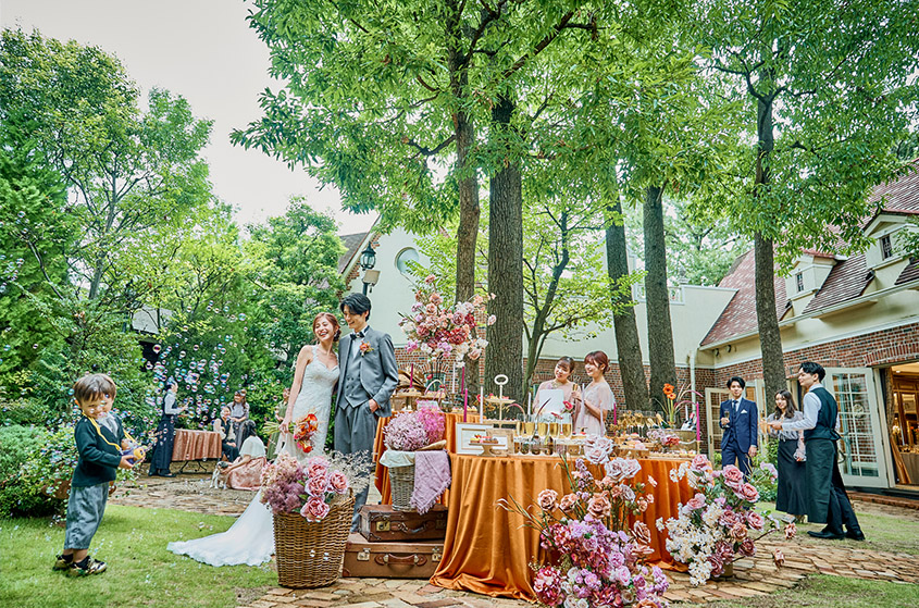 写真：天然林を利用したガーデン